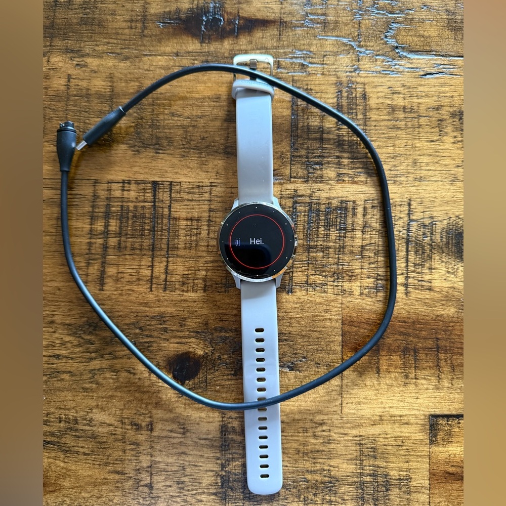 Garmin Smartwatch with Black and Silver Design